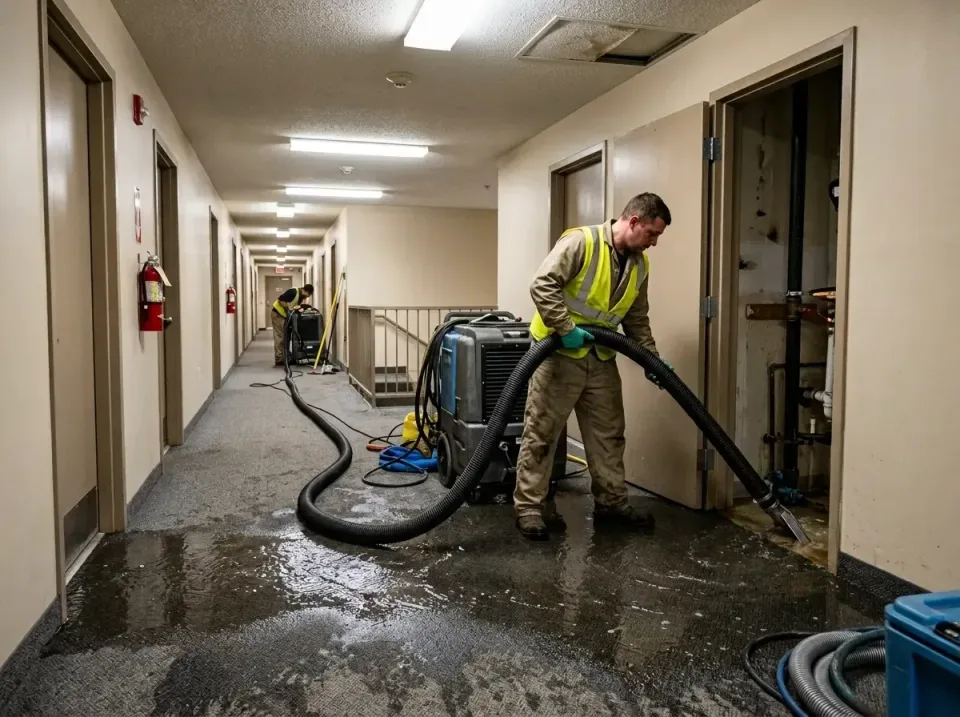 multi-unit-apartment-hallway-f-005 — frequently asked questions, Emergency Burst Pipe Water Extraction & Removal in Brices C…